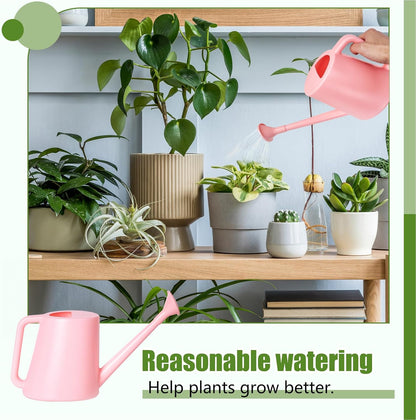 Plant Watering Can - for Indoor and Outdoor Home Garden Plants - with Long Spout - Light Green - 1/2 Gallon