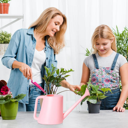 Plant Watering Can - for Indoor and Outdoor Home Garden Plants - with Long Spout - Light Green - 1/2 Gallon