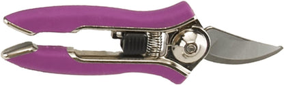 ColorPoint Stainless Steel Compact Garden Pruning Shears, Hand Pruner, Garden Clippers, with Heavy Duty Blade and Easy grip Handle, Berry