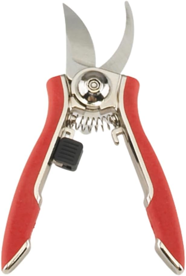 ColorPoint Stainless Steel Compact Garden Pruning Shears, Hand Pruner, Garden Clippers, with Heavy Duty Blade and Easy grip Handle, Berry