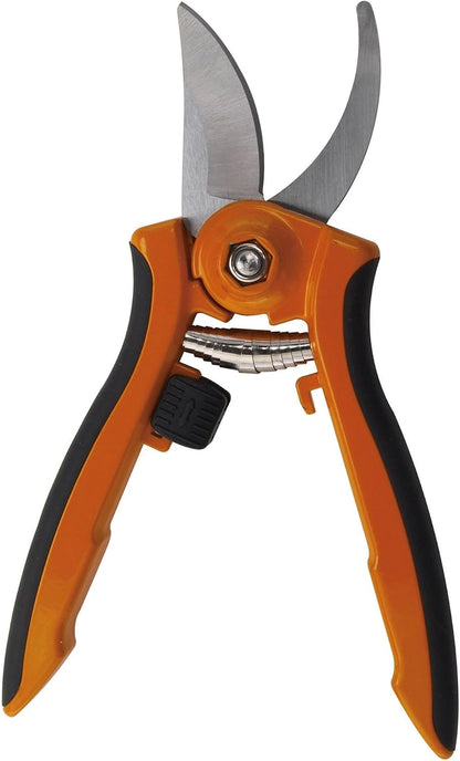 ColorPoint Stainless Steel Compact Garden Pruning Shears, Hand Pruner, Garden Clippers, with Heavy Duty Blade and Easy grip Handle, Berry