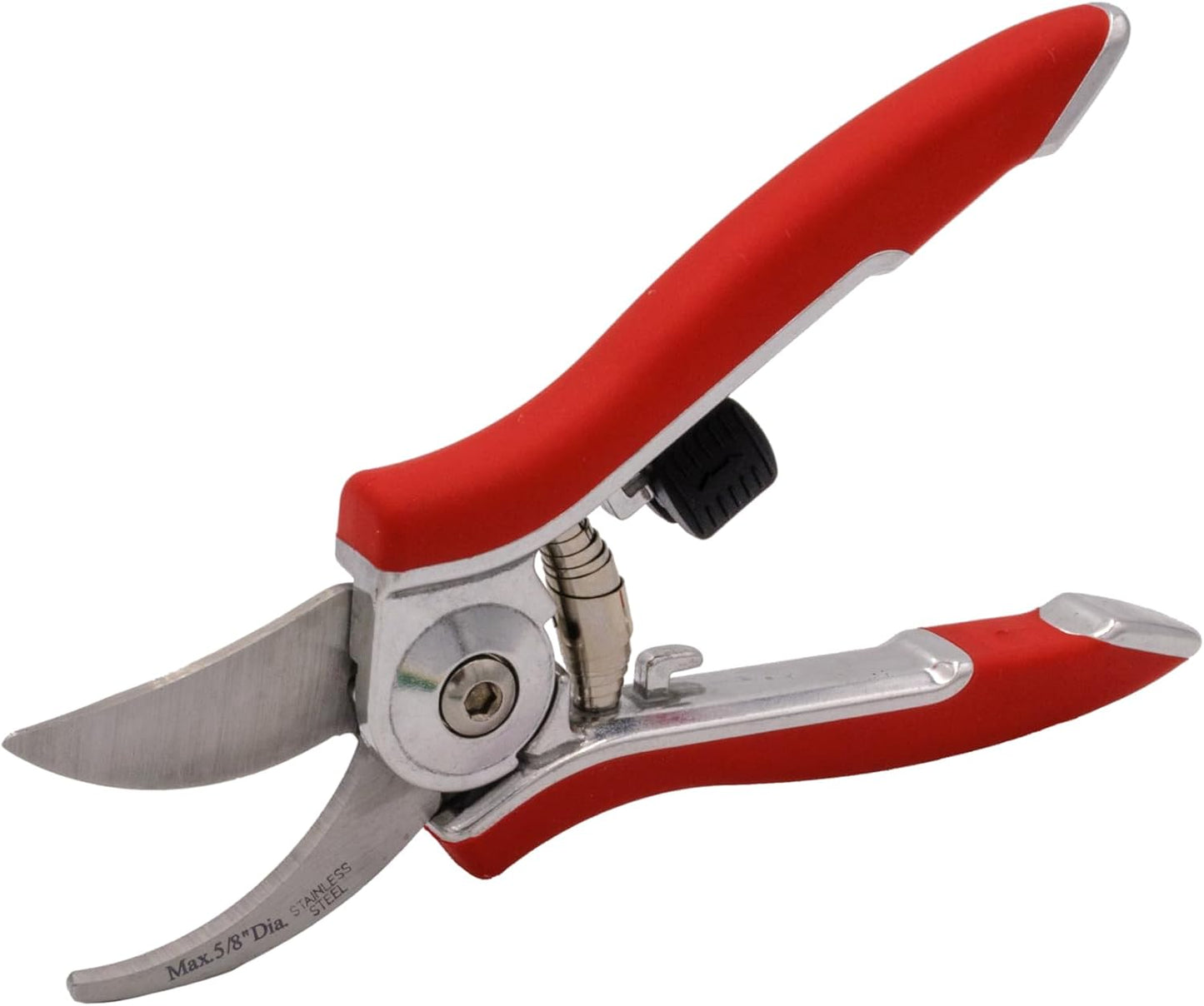 ColorPoint Stainless Steel Compact Garden Pruning Shears, Hand Pruner, Garden Clippers, with Heavy Duty Blade and Easy grip Handle, Berry