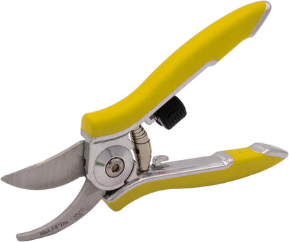 ColorPoint Stainless Steel Compact Garden Pruning Shears, Hand Pruner, Garden Clippers, with Heavy Duty Blade and Easy grip Handle, Berry