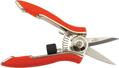ColorPoint Stainless Steel Compact Garden Pruning Shears, Hand Pruner, Garden Clippers, with Heavy Duty Blade and Easy grip Handle, Berry
