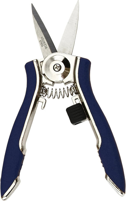 ColorPoint Stainless Steel Compact Garden Pruning Shears, Hand Pruner, Garden Clippers, with Heavy Duty Blade and Easy grip Handle, Berry