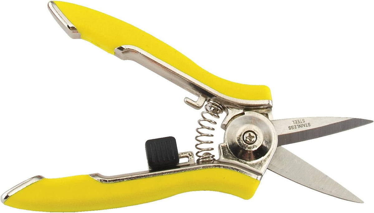 ColorPoint Stainless Steel Compact Garden Pruning Shears, Hand Pruner, Garden Clippers, with Heavy Duty Blade and Easy grip Handle, Berry