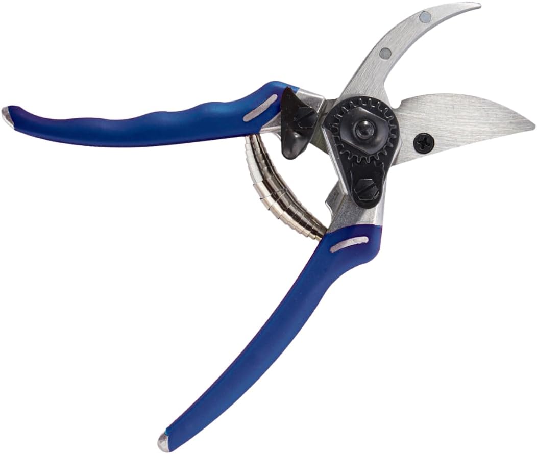ColorPoint Stainless Steel Compact Garden Pruning Shears, Hand Pruner, Garden Clippers, with Heavy Duty Blade and Easy grip Handle, Berry