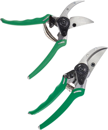 ColorPoint Stainless Steel Compact Garden Pruning Shears, Hand Pruner, Garden Clippers, with Heavy Duty Blade and Easy grip Handle, Berry
