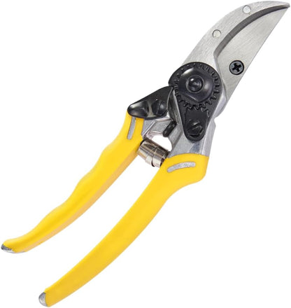 ColorPoint Stainless Steel Compact Garden Pruning Shears, Hand Pruner, Garden Clippers, with Heavy Duty Blade and Easy grip Handle, Berry