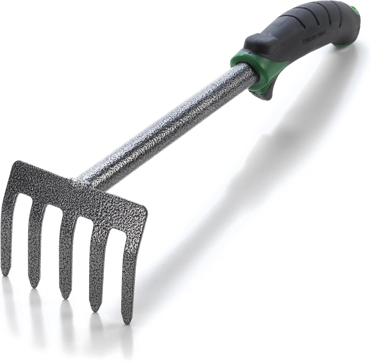 Hand Cultivator Mini Rake - ErgoGrip with Bend Proof Carbon Steel Design - Hand Tool loosens Soil, rips Out Weeds, Hand Tiller Garden Tool - Rust Proof Heavy Duty Tines and Shaft