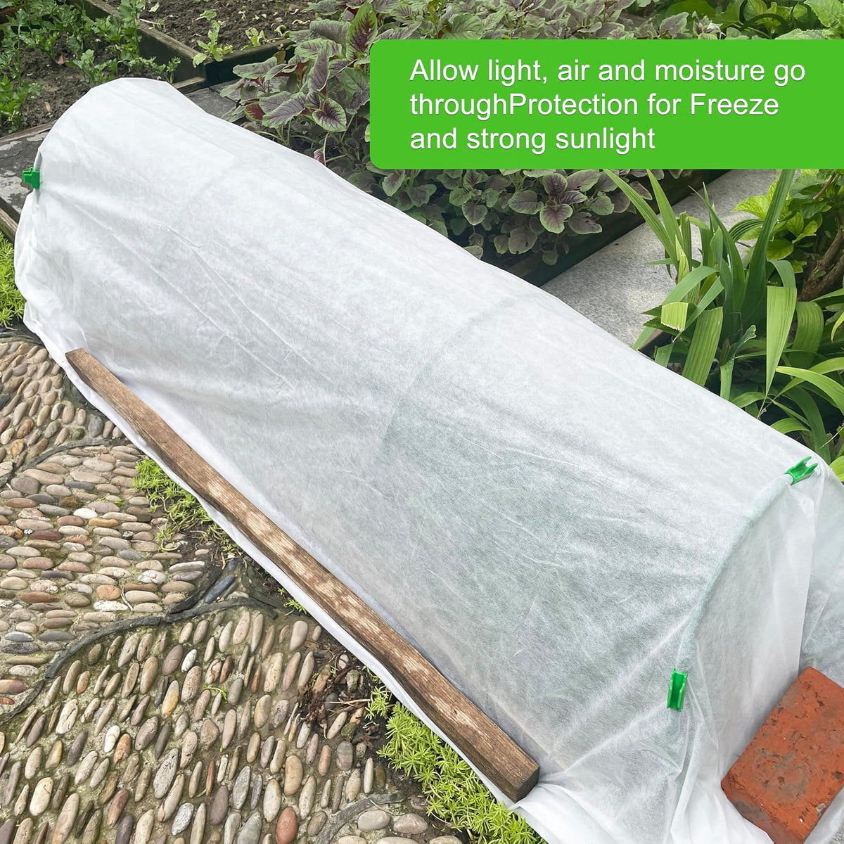 Plant Covers Freeze Protection 6.5x16ft Frost Cloth for Winter Outdoor