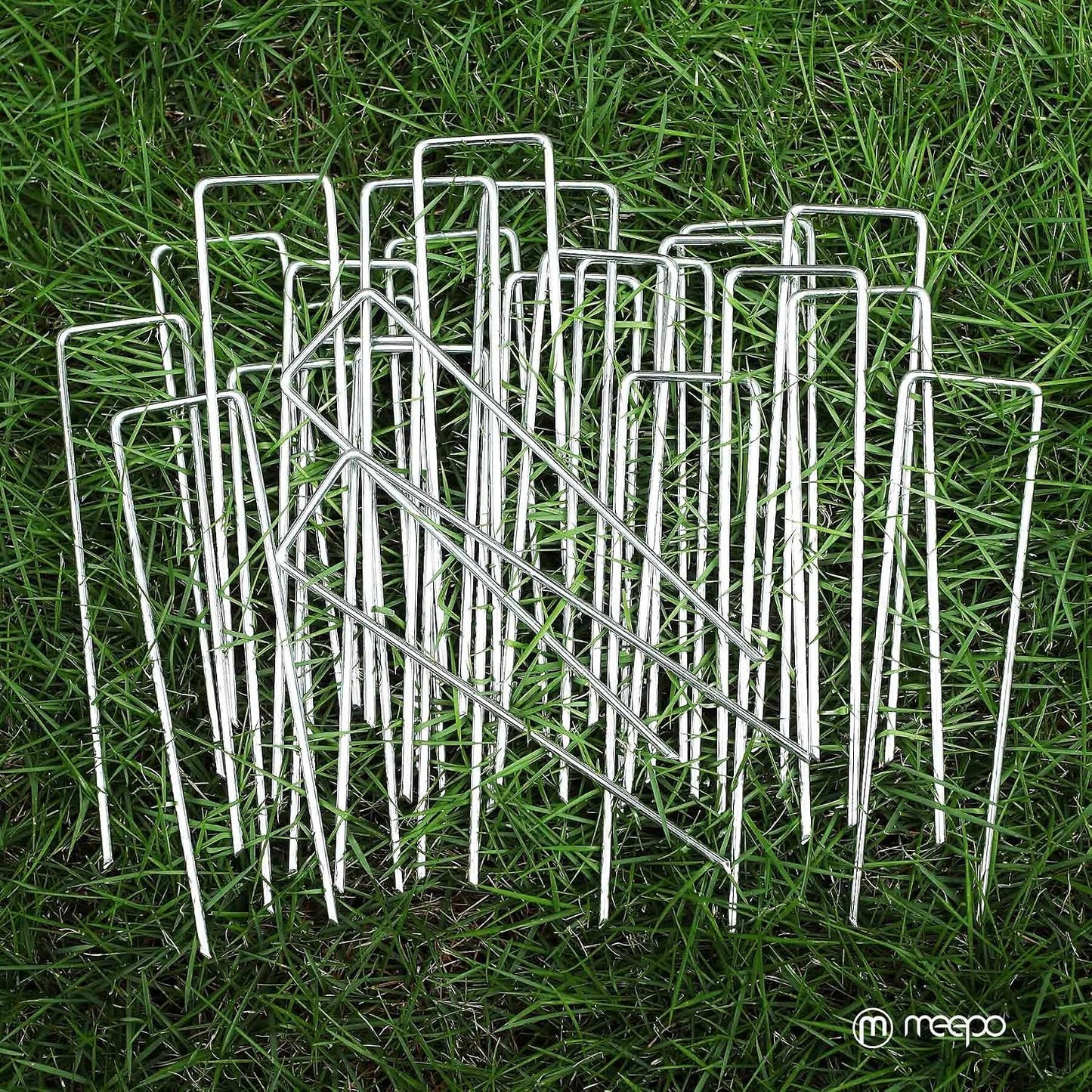 10-Pack 6 Inch Heavy Duty Landscape Staples, 11 Gauge U-Pins