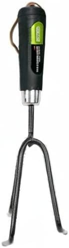 Garden Hand Fork | Heavy Duty Carbon Steel Weeding Tool | Soft Grip Plastic Handle | 88807