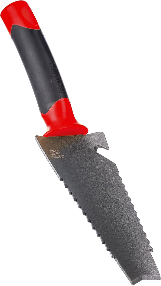 Root Slayer 16011 Heavy Duty Garden Trowel, Red
