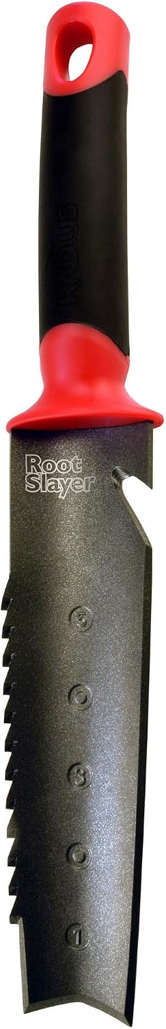 Root Slayer 16011 Heavy Duty Garden Trowel, Red