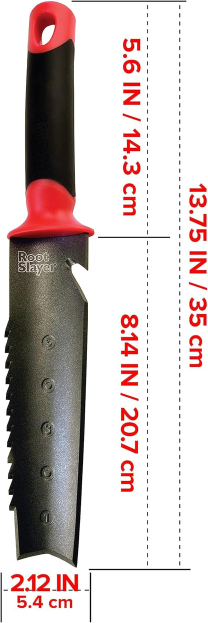 Root Slayer 16011 Heavy Duty Garden Trowel, Red
