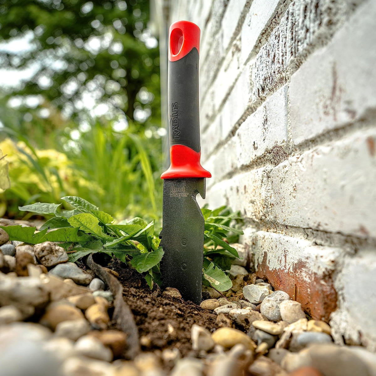 Root Slayer 16011 Heavy Duty Garden Trowel, Red