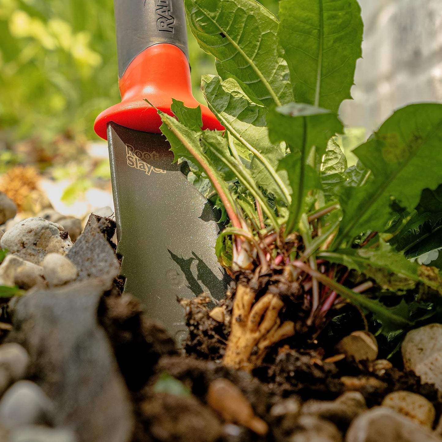 Root Slayer 16011 Heavy Duty Garden Trowel, Red