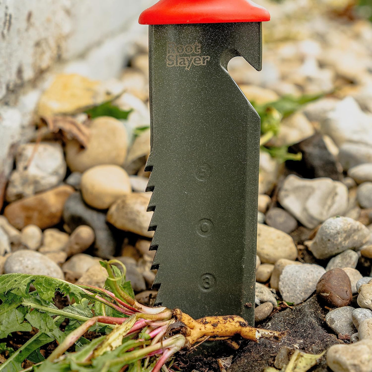 Root Slayer 16011 Heavy Duty Garden Trowel, Red