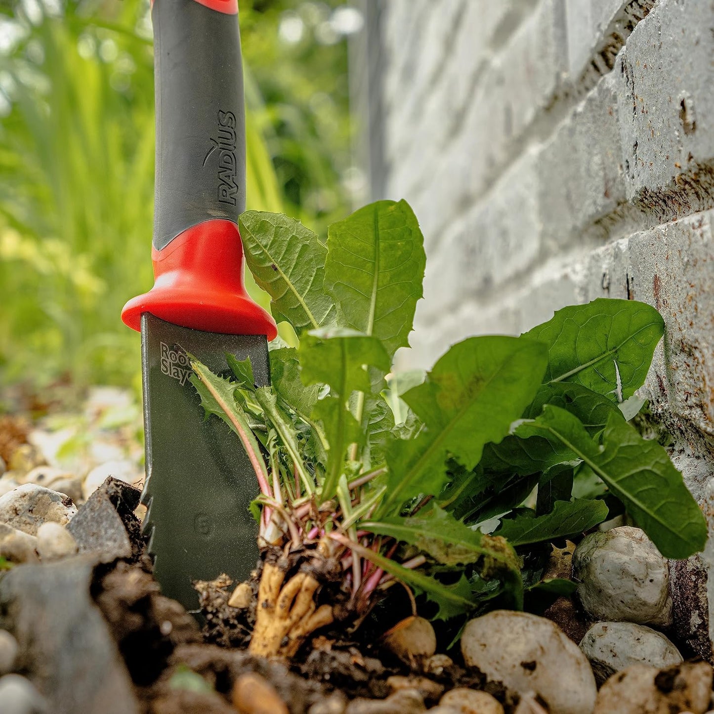 Root Slayer 16011 Heavy Duty Garden Trowel, Red
