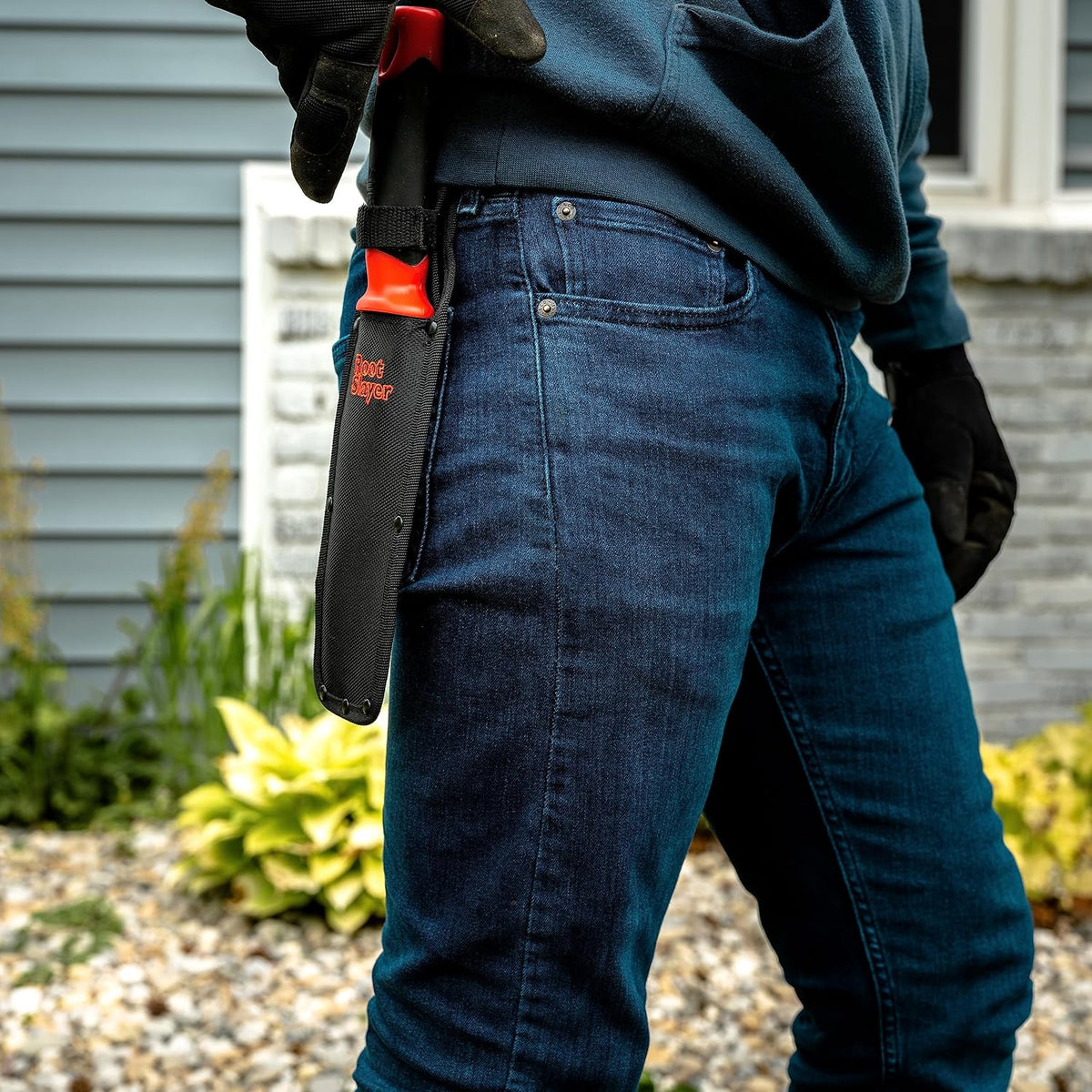 Root Slayer 16011 Heavy Duty Garden Trowel, Red