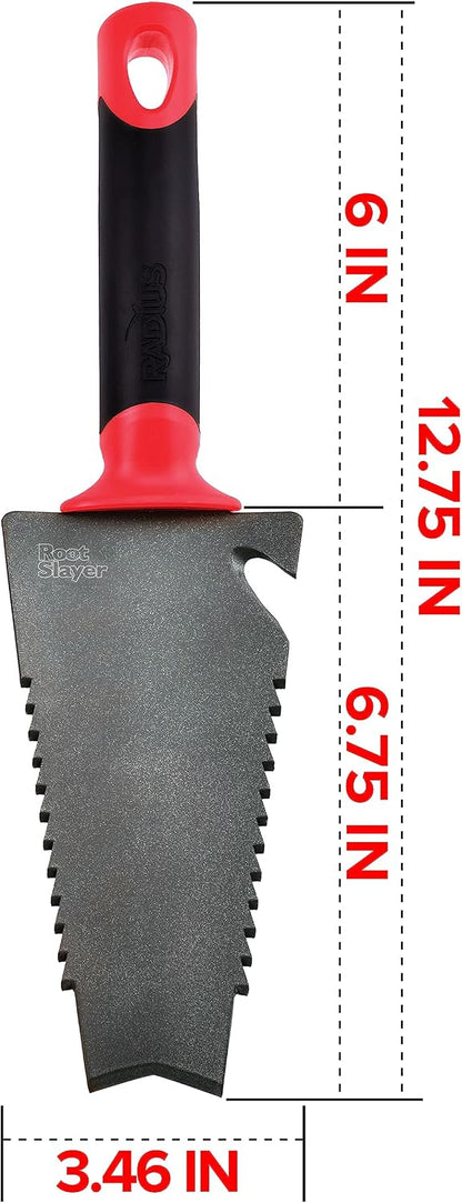 Root Slayer 16011 Heavy Duty Garden Trowel, Red