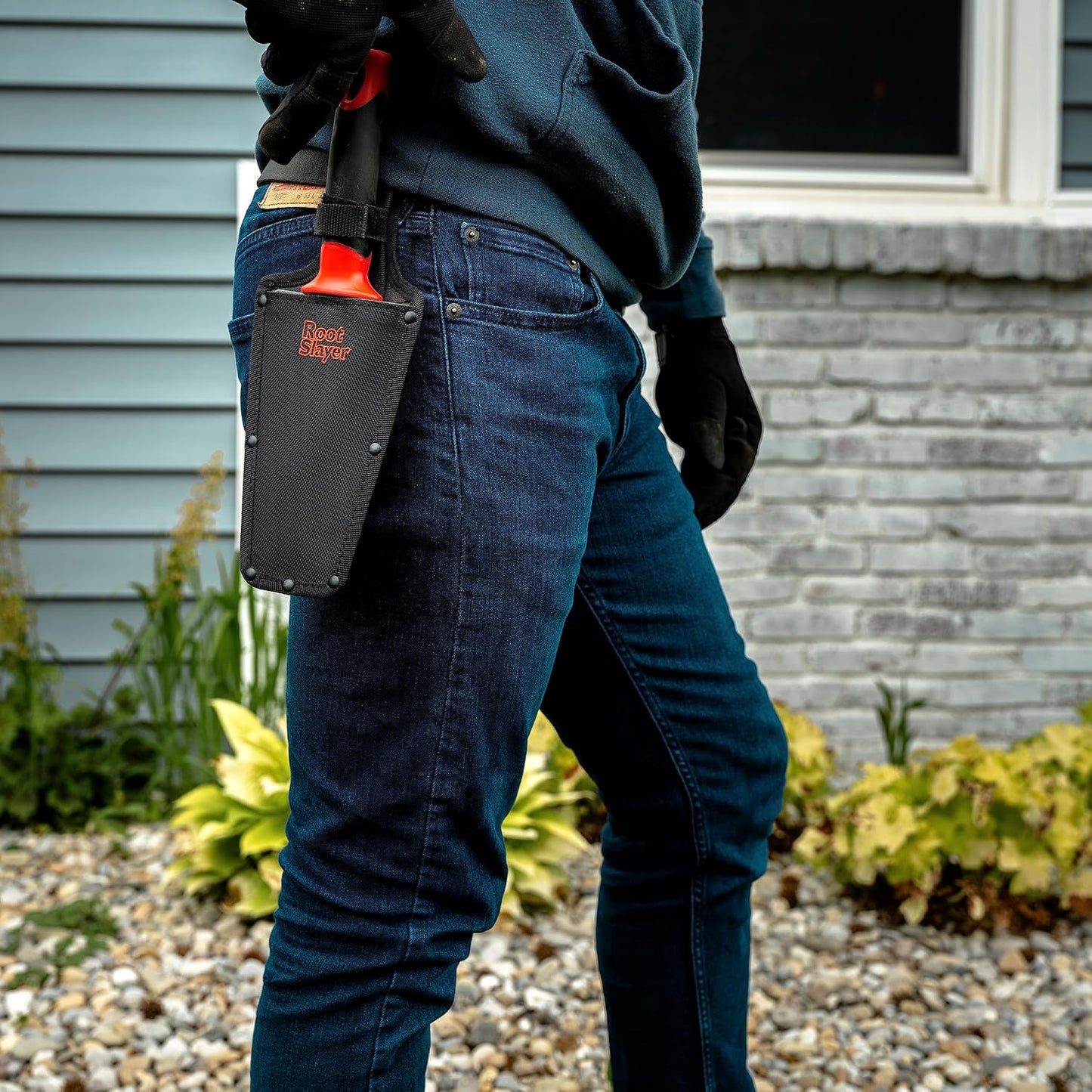 Root Slayer 16011 Heavy Duty Garden Trowel, Red
