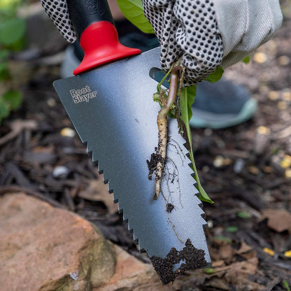 Root Slayer 16011 Heavy Duty Garden Trowel, Red