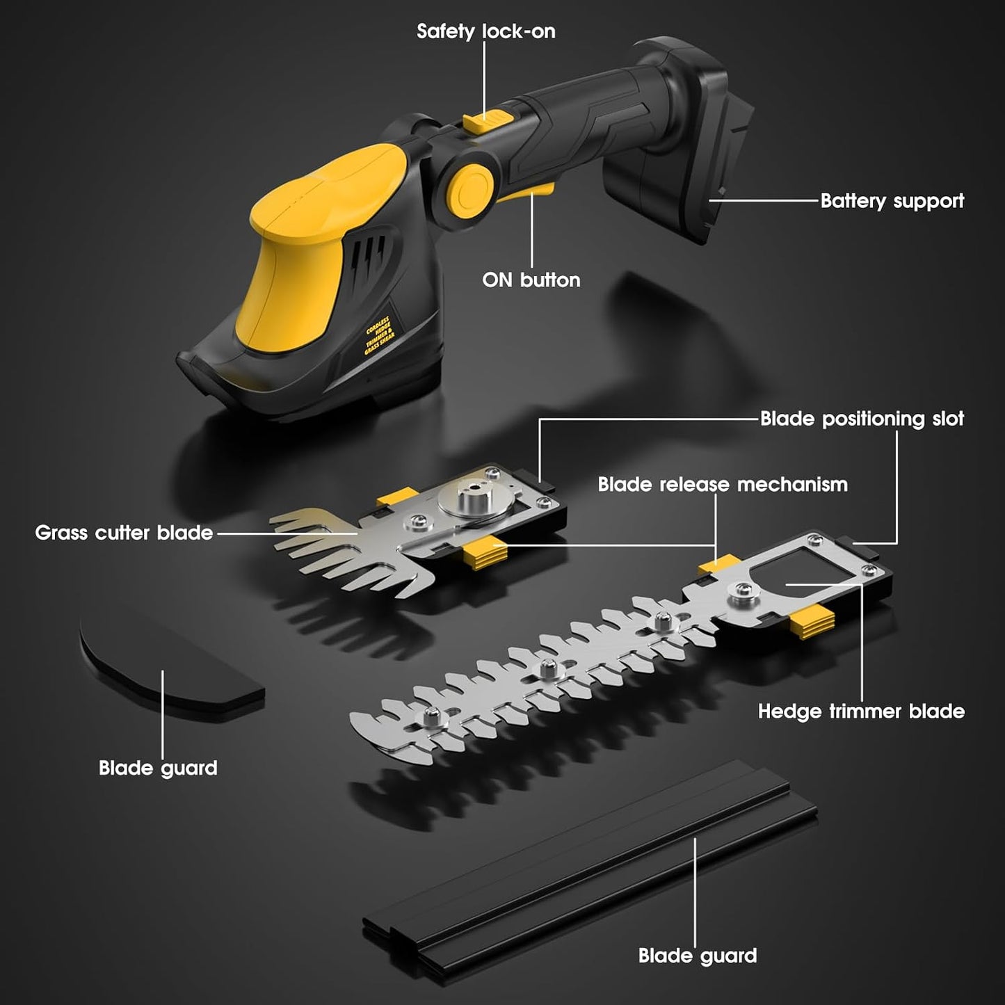 Hedge Trimmer Cordless for DEWALT 20V MAX Battery,(Battery Not Included)
