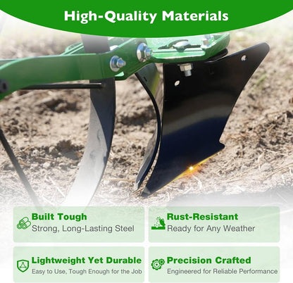 Wheel Hoe Plow Set Fits Planet Jr. & Other Models Left Right Blades