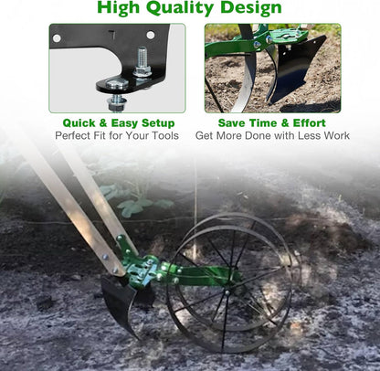 Wheel Hoe Plow Set Fits Planet Jr. & Other Models Left Right Blades