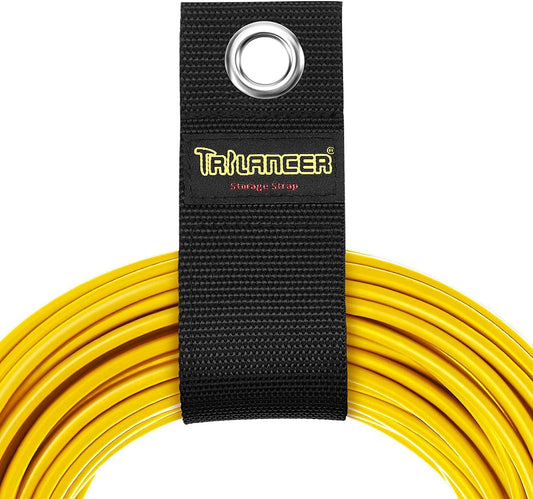 Extension Cord Organizer(Assorted 8 Pack), Cord Holder for Garage Organization and Storage, Heavy Duty Straps for Cables, Garden Hoses, Ropes with Metal Grommet for Hanging on Walls(4L,4XL)