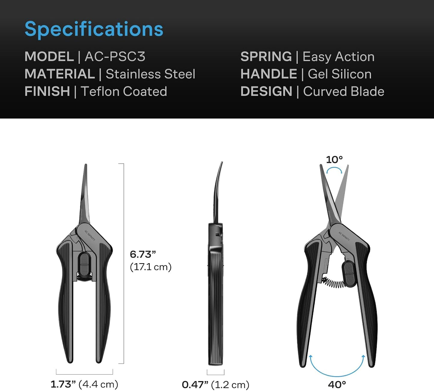 6.6” Stainless Steel Pruning Shear 2-Pack.