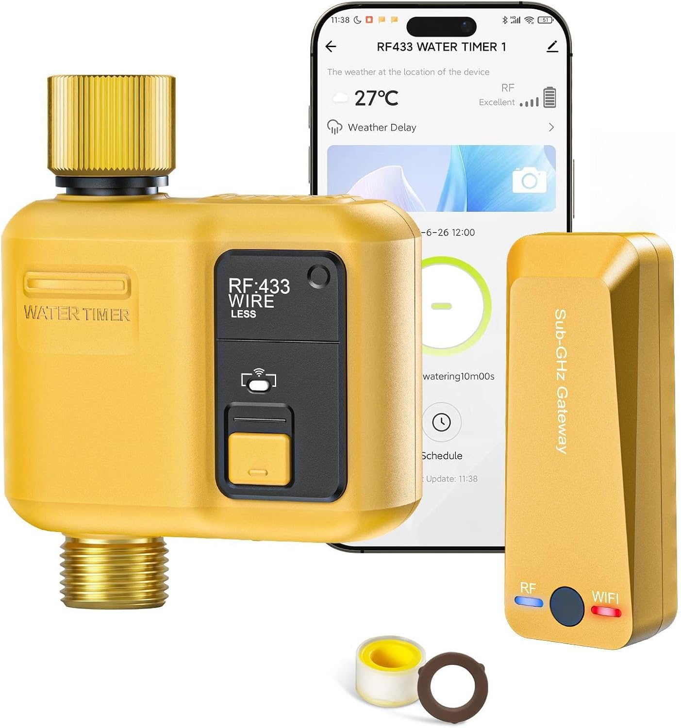 WiFi Water Timer 1 Zone for Garden Hose