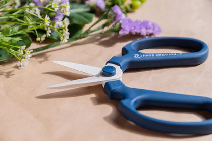 Japanese Floral Scissors – SAKAGEN Hand Creation Flower Shears for Floral Design, Ikebana & Gardening, Made in Japan, Large Size Model F-180 (Moss Green)