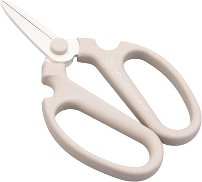 Japanese Floral Scissors – SAKAGEN Hand Creation Flower Shears for Floral Design, Ikebana & Gardening, Made in Japan, Large Size Model F-180 (Moss Green)
