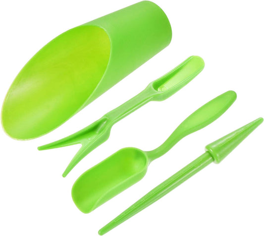 Garden Shovel Hand Tools Transplanting Succulent Cultivation Digging Scoops Kits, Green