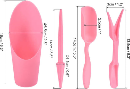 Garden Shovel Hand Tools Transplanting Succulent Cultivation Digging Scoops Kits, Green