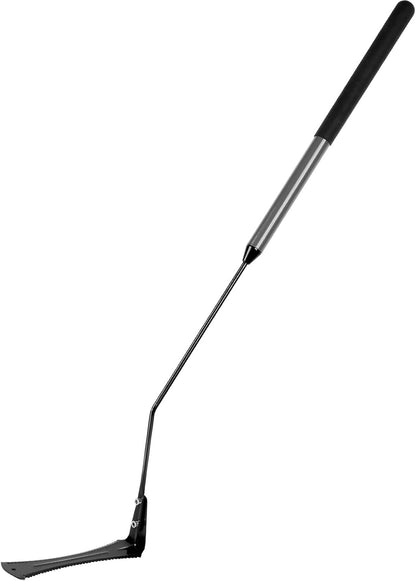 39in Serrated Steel Scythe, Grass Whip for Tall Grass & Weeds