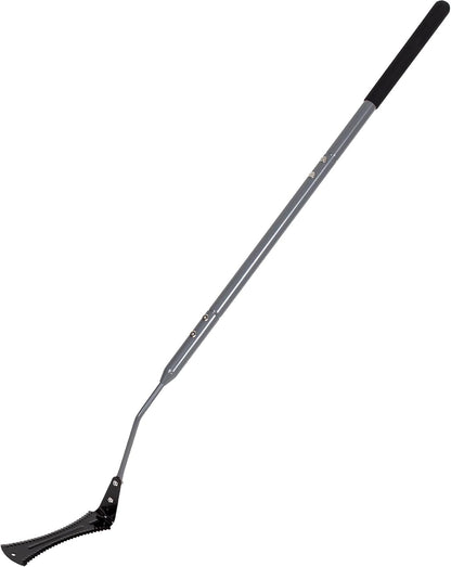 39in Serrated Steel Scythe, Grass Whip for Tall Grass & Weeds