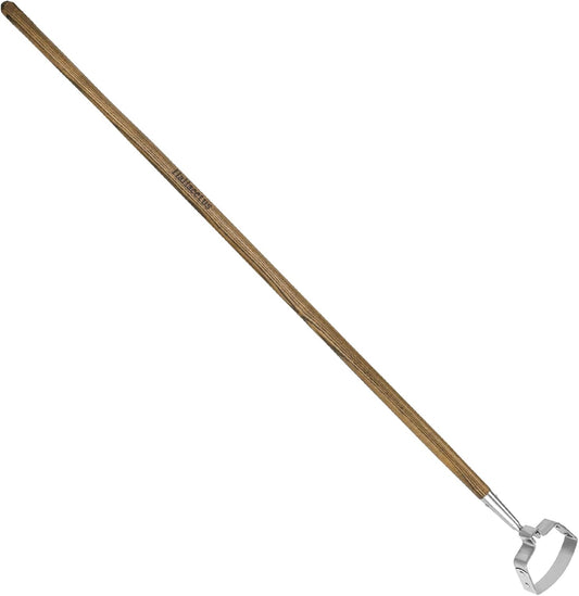 Hula Hoe, 58'' Stirrup Hoe with Comfortable Wood Long Handle