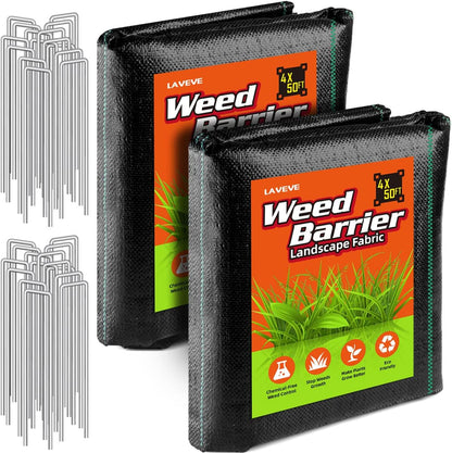 3FT x 50FT Weed Barrier Landscape Fabric Heavy Duty