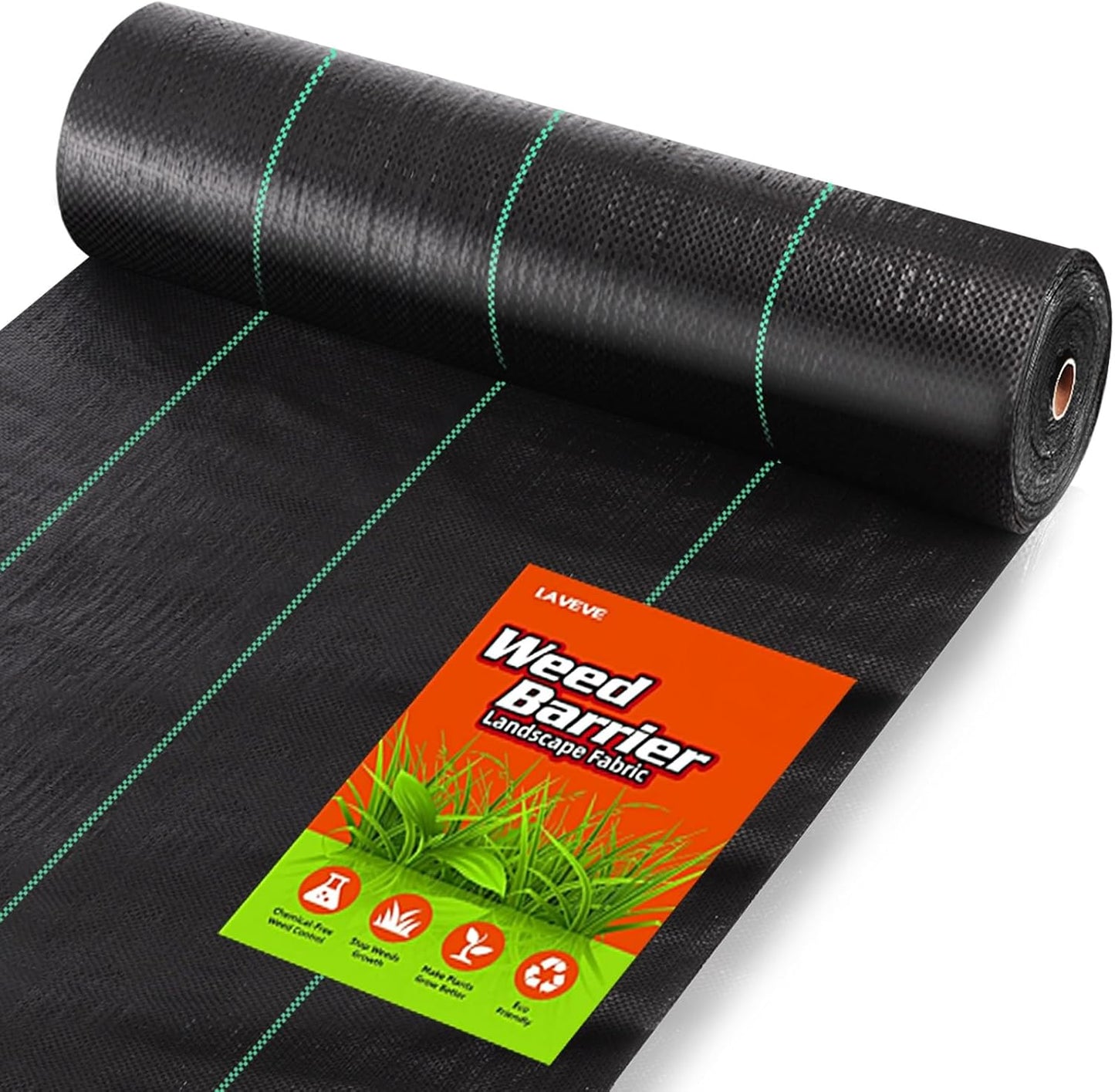 3FT x 50FT Weed Barrier Landscape Fabric Heavy Duty