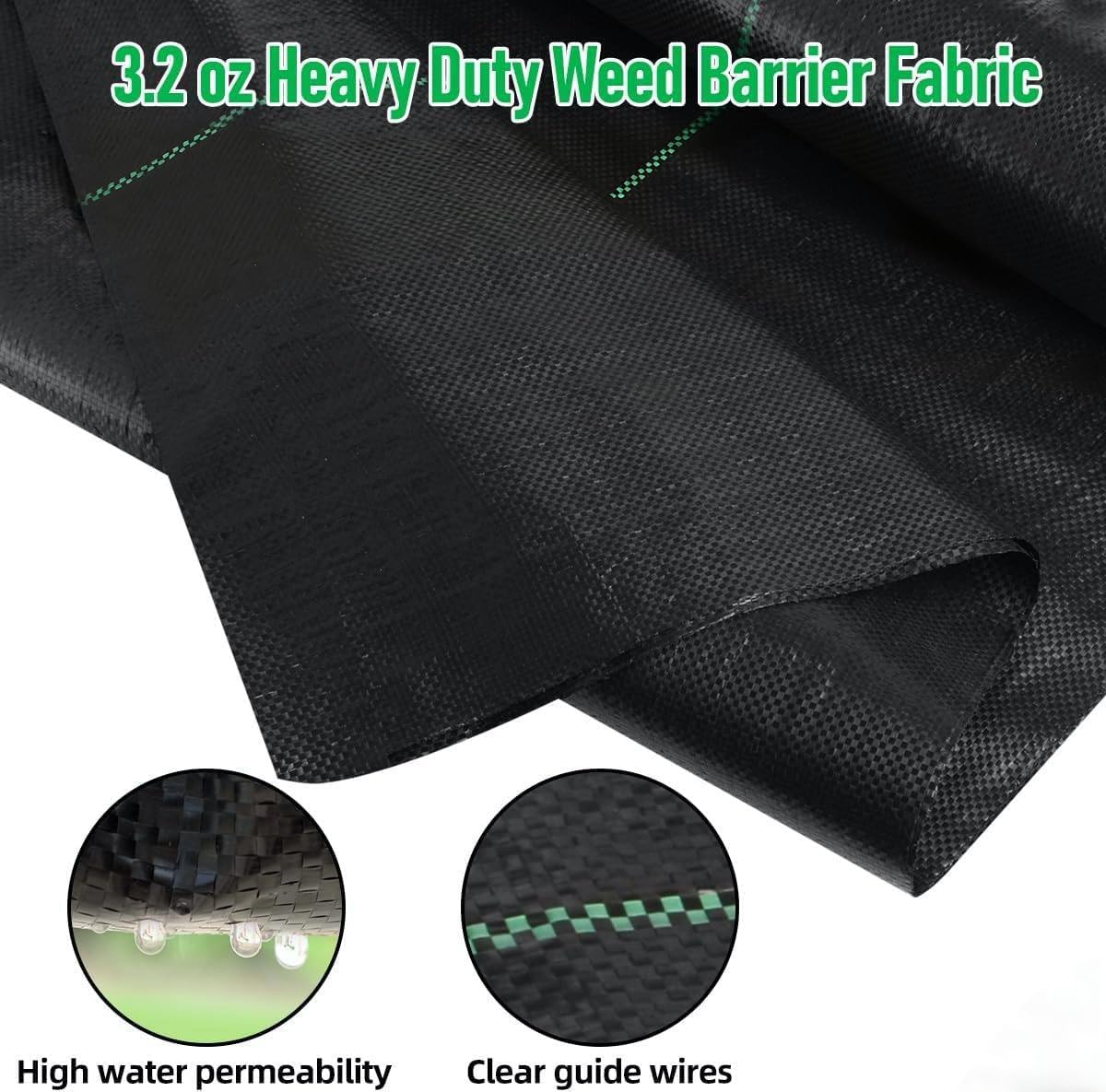 3FT x 50FT Weed Barrier Landscape Fabric Heavy Duty
