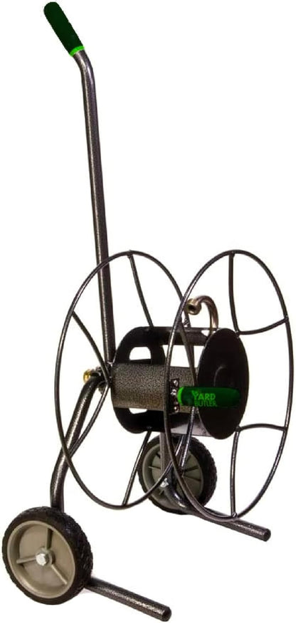 IHTC-1 Compact Garden Hose Truck, 100 ft - Backyard Hose Reel Cart for Convenient Storage - Lawn Care Essential - Tangle & Kink-Free - Rust-Resistant - Leakproof - Easy to Use
