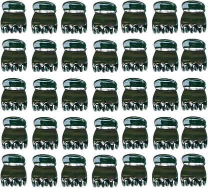 Plant Clips Orchid Clips Plants Orchid Support Clips 50Pcs Flower Vine Clips for Supporting Stems Vines Stalks Climbing Plant Grow Upright (Green, 0.6x0.86in) (Green, 0.6x0.86in)