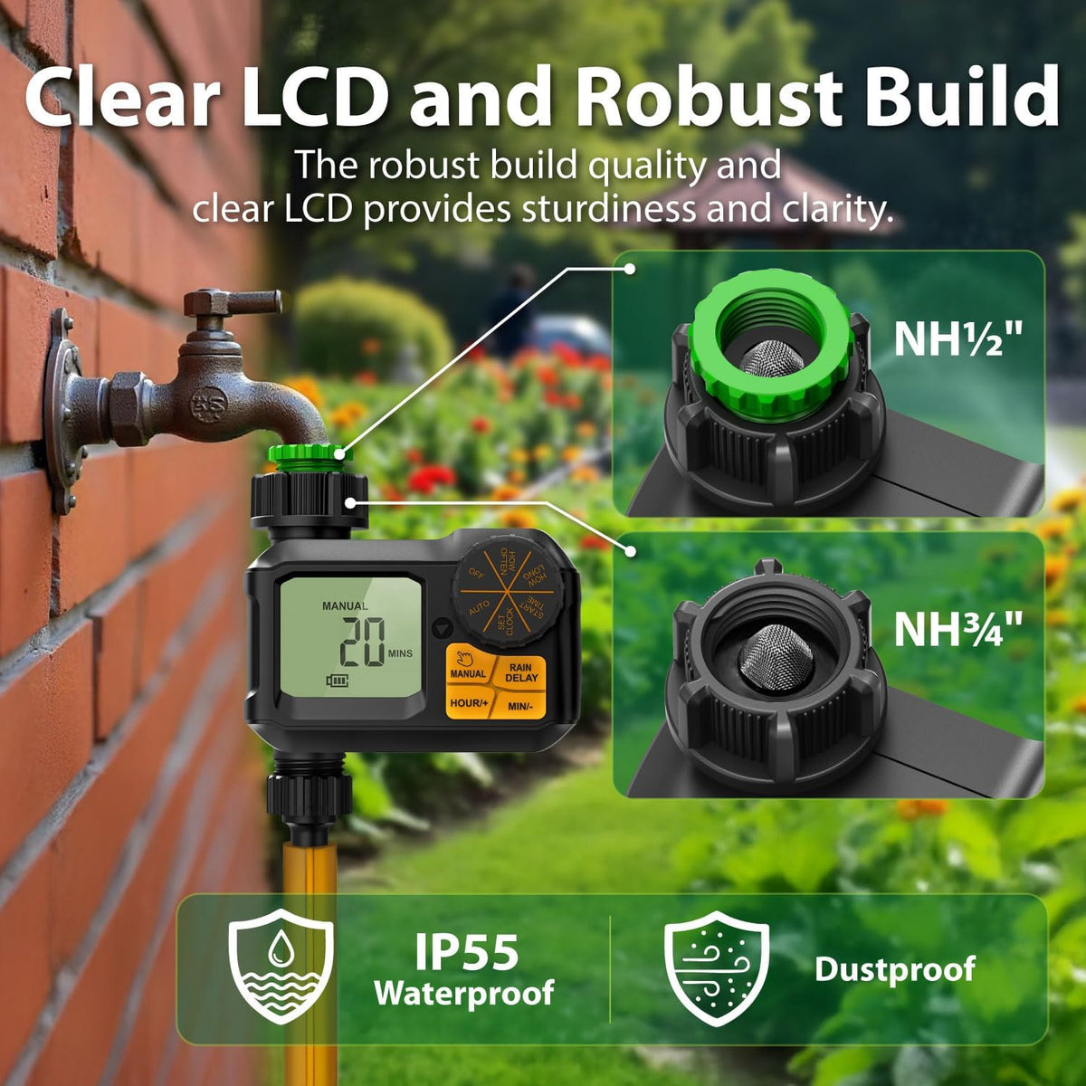 Sprinkler Timer: Hose Water Timer Programmable for Outdoor Garden, Watering