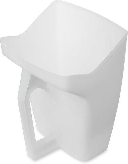 Food Service Utility Scoop, 64-Ounce, White, for Ice/Bar and Ingredient Use in Restaurant/Kitchen