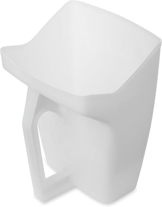 Food Service Utility Scoop, 64-Ounce, White, for Ice/Bar and Ingredient Use in Restaurant/Kitchen