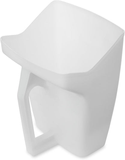Food Service Utility Scoop, 64-Ounce, White, for Ice/Bar and Ingredient Use in Restaurant/Kitchen